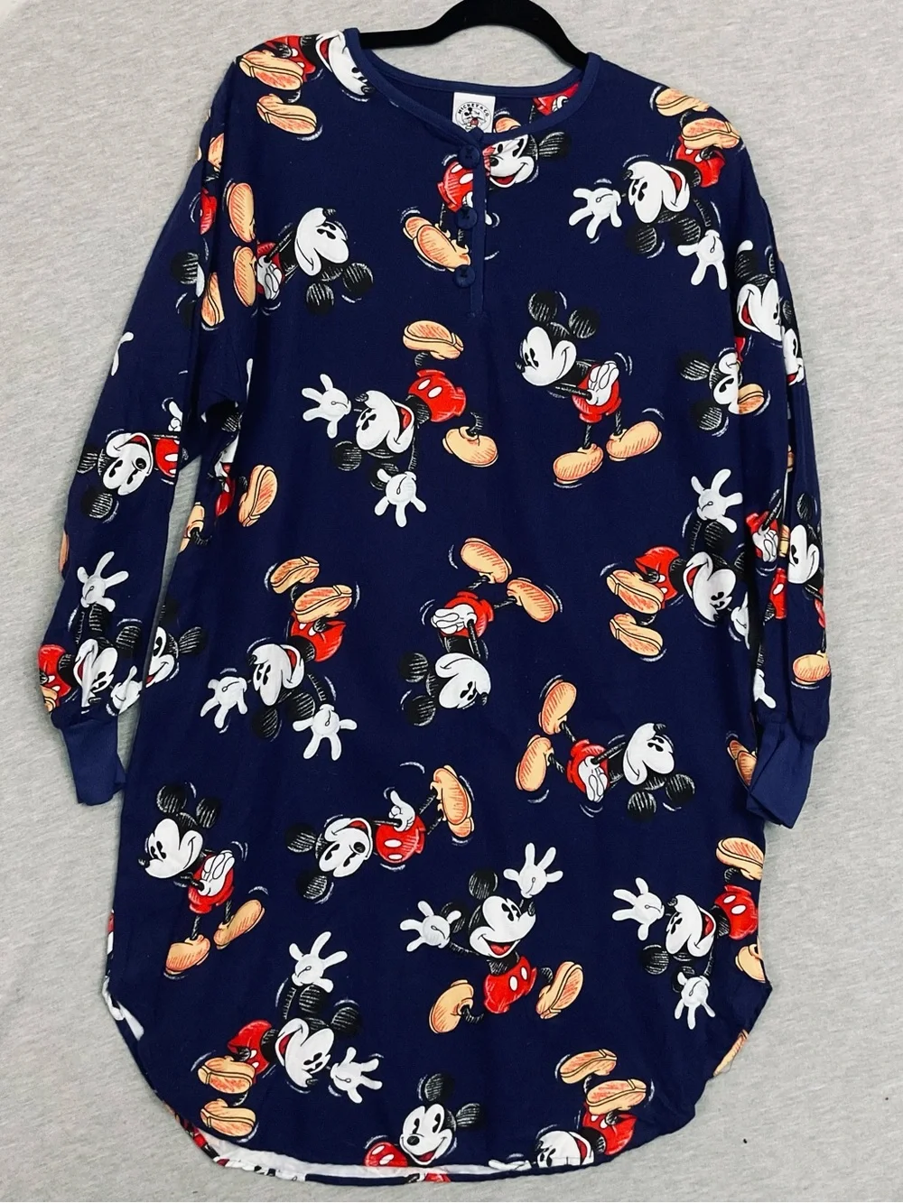 Vintage 1990s Mickey Co Fleece Nightgown